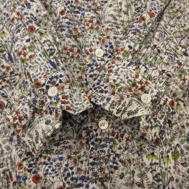 【中古】Paul Smith | ポール・スミス Sketch Floral' カジュアルシャツ 長袖シャツ 243305 サイズ：L