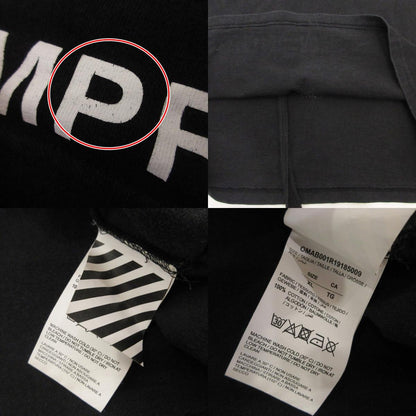 【中古】OFF-WHITE | オフホワイト SUMMER L/S TEE 長袖Ｔシャツ OMAB001R19185009 並行品 ブラック サイズ：XL