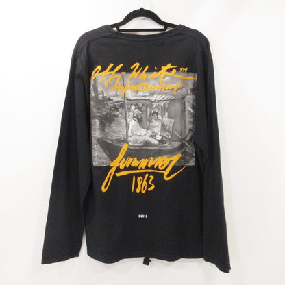 【中古】OFF-WHITE | オフホワイト SUMMER L/S TEE 長袖Ｔシャツ OMAB001R19185009 並行品 ブラック サイズ：XL