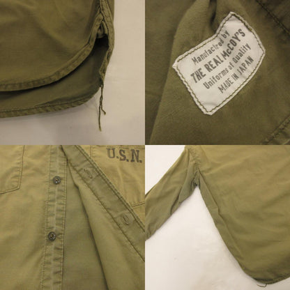 【中古】The REAL McCOY'S | ザリアルマッコイズ NAVAL CLOTHING USN 長袖シャツ カーキ