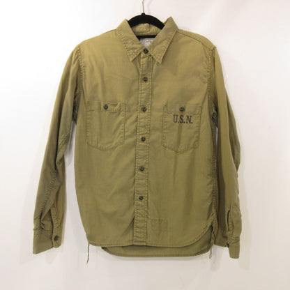 【中古】The REAL McCOY'S | ザリアルマッコイズ NAVAL CLOTHING USN 長袖シャツ カーキ