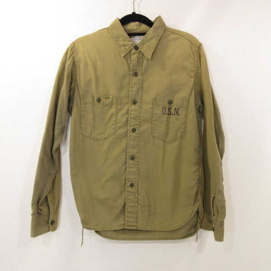 【中古】The REAL McCOY'S | ザリアルマッコイズ NAVAL CLOTHING USN 長袖シャツ カーキ