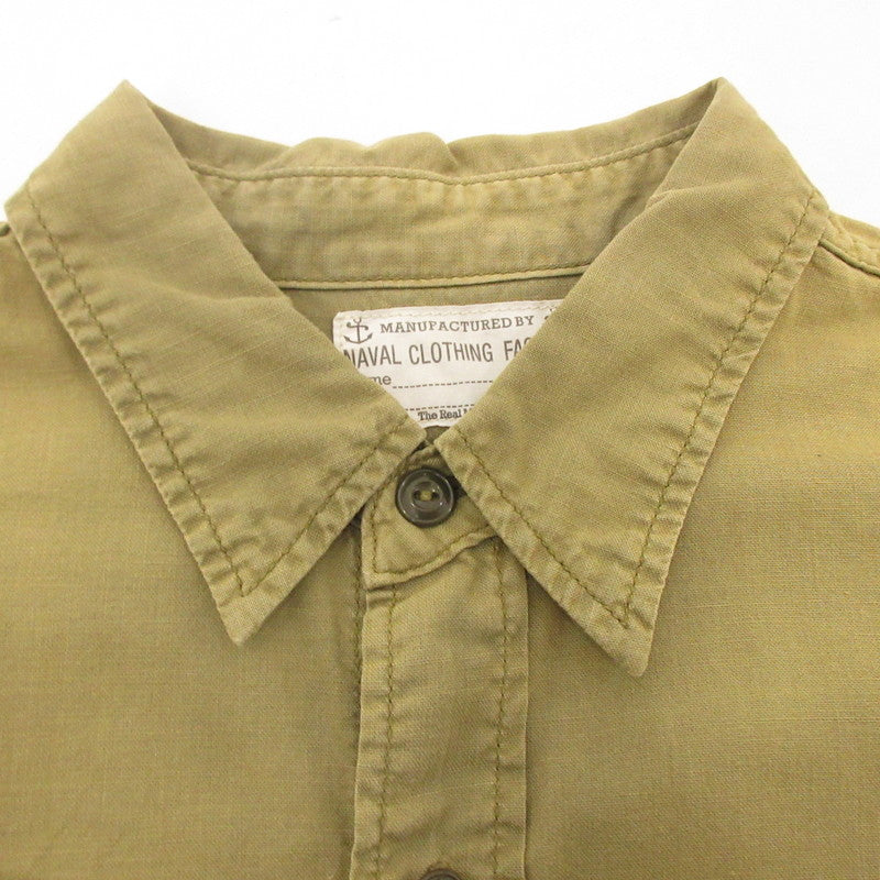 【中古】The REAL McCOY'S | ザリアルマッコイズ NAVAL CLOTHING USN 長袖シャツ カーキ