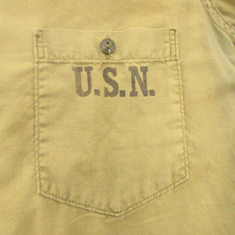 【中古】The REAL McCOY'S | ザリアルマッコイズ NAVAL CLOTHING USN 長袖シャツ カーキ