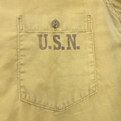 【中古】The REAL McCOY'S | ザリアルマッコイズ NAVAL CLOTHING USN 長袖シャツ カーキ