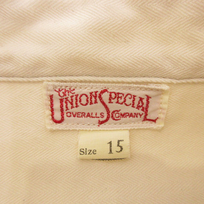 【中古】FREEWHEELERS | フリーホイーラーズ WORK SHIRTS DIAMOND CRACKER 長袖シャツ 2423005 UNION SPECIAL OVERALLS アイボリー