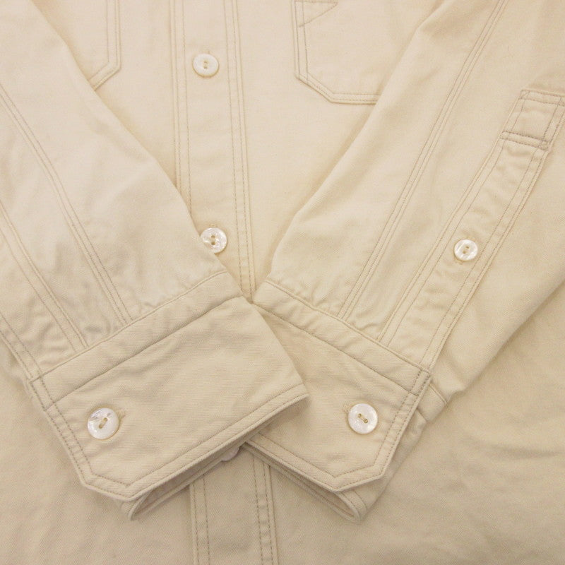 【中古】FREEWHEELERS | フリーホイーラーズ WORK SHIRTS DIAMOND CRACKER 長袖シャツ 2423005 UNION SPECIAL OVERALLS アイボリー