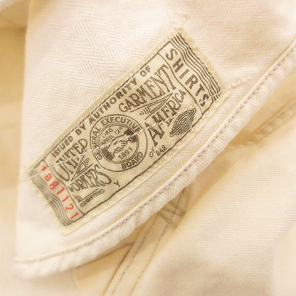 【中古】FREEWHEELERS | フリーホイーラーズ WORK SHIRTS DIAMOND CRACKER 長袖シャツ 2423005 UNION SPECIAL OVERALLS アイボリー