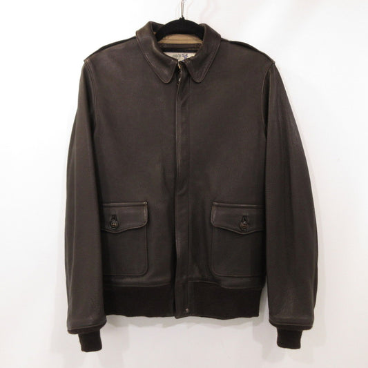 【中古】The REAL McCOY'S | ザリアルマッコイズ A-2 DEERSKIN レザー MJ17001 ブラウン サイズ：40
