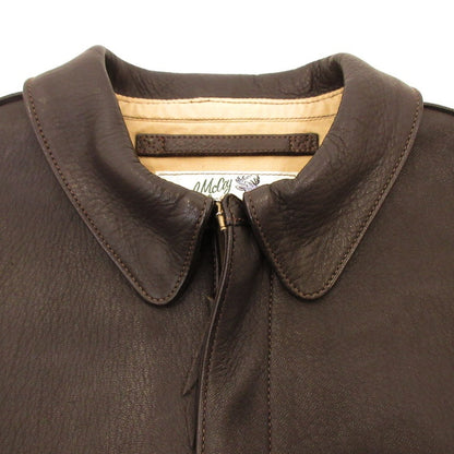 【中古】The REAL McCOY'S | ザリアルマッコイズ A-2 DEERSKIN レザー MJ17001 ブラウン サイズ：40