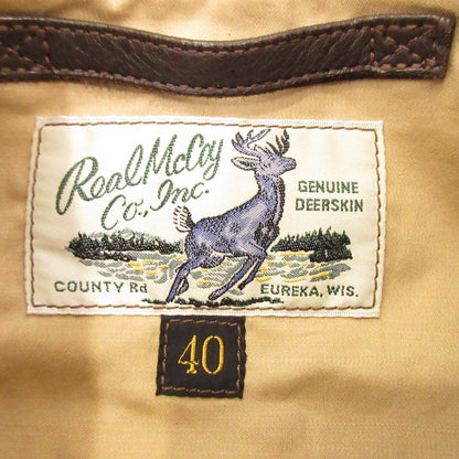 【中古】The REAL McCOY'S | ザリアルマッコイズ A-2 DEERSKIN レザー MJ17001 ブラウン サイズ：40