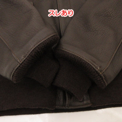 【中古】The REAL McCOY'S | ザリアルマッコイズ A-2 DEERSKIN レザー MJ17001 ブラウン サイズ：40