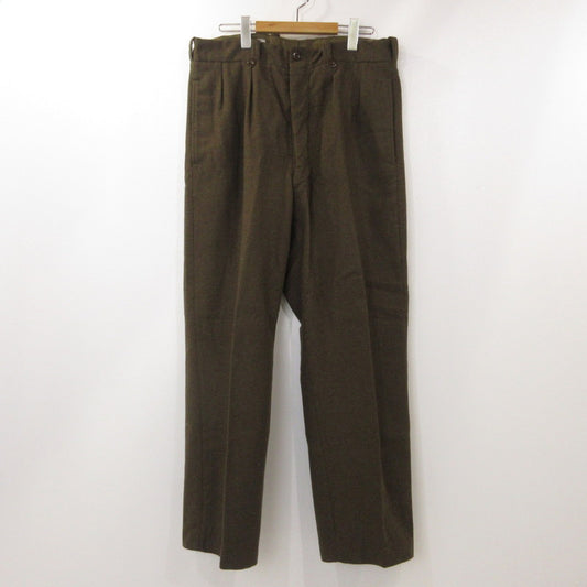 【中古】MILITARY衣料 | ミリタリーイリョウ M52 Wool Trousers パンツ フランス軍 オリーブ