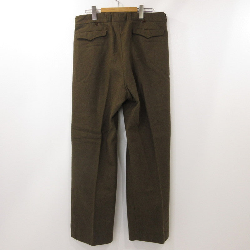 【中古】MILITARY衣料 | ミリタリーイリョウ M52 Wool Trousers パンツ フランス軍 オリーブ