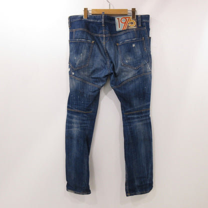 【中古】DSQUARED2 | ディースクエアード TIDY BIKER JEAN デニムパンツ S71LB0493 ダメージ加工 ブルー サイズ：50