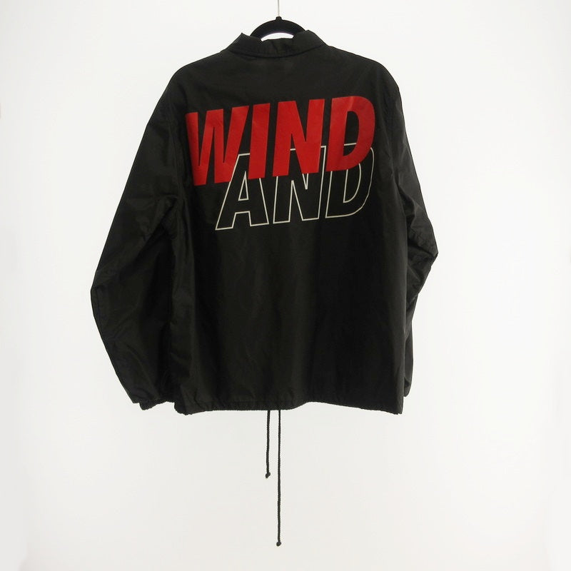【中古】WIND AND SEA | ウィンダンシーウインダンシー COACH JACKET その他アウター WDS-JK-01 ブラック サイズ：M