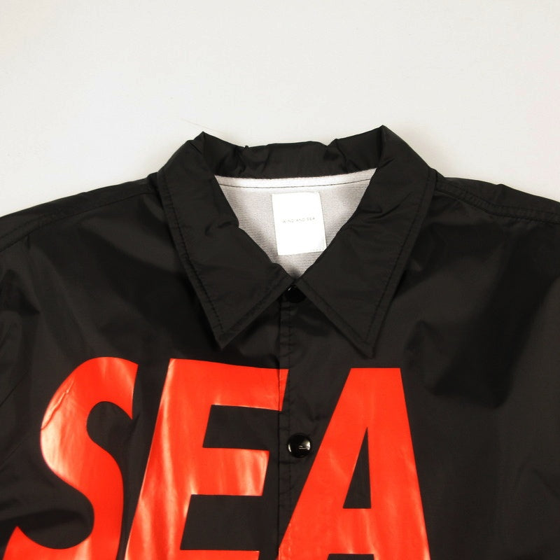【中古】WIND AND SEA | ウィンダンシーウインダンシー COACH JACKET その他アウター WDS-JK-01 ブラック サイズ：M