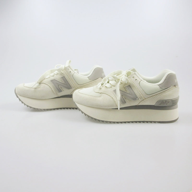 【中古】NEW BALANCE | ニューバランス スニーカー WL574ZJP ホワイト 24cm