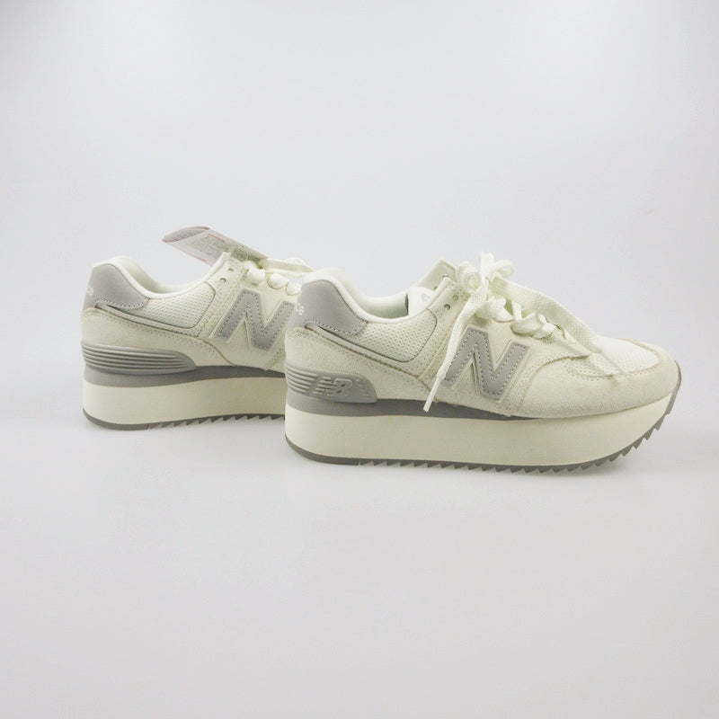 【中古】NEW BALANCE | ニューバランス スニーカー WL574ZJP ホワイト 24cm