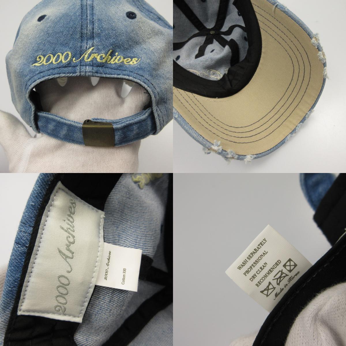 【中古】 Rose Denim Ballcap キャップ ライトブルー