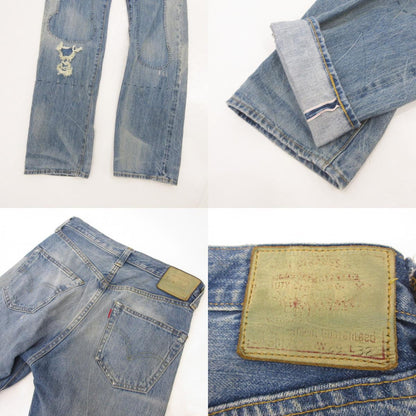 【中古】Levi's VintageClothing | リーバイスヴィンテージクロージング 501XX 1947年復刻 デニムパンツ 47501-0197 リペア加工 ライトブルー