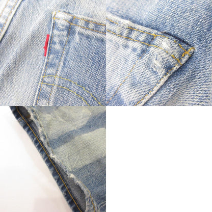 【中古】Levi's VintageClothing | リーバイスヴィンテージクロージング 501XX 1947年復刻 デニムパンツ 47501-0197 リペア加工 ライトブルー