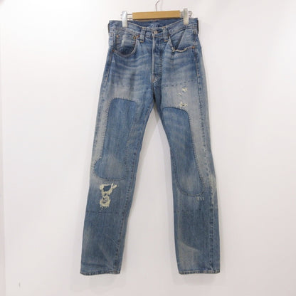 【中古】Levi's VintageClothing | リーバイスヴィンテージクロージング 501XX 1947年復刻 デニムパンツ 47501-0197 リペア加工 ライトブルー