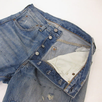 【中古】Levi's VintageClothing | リーバイスヴィンテージクロージング 501XX 1947年復刻 デニムパンツ 47501-0197 リペア加工 ライトブルー