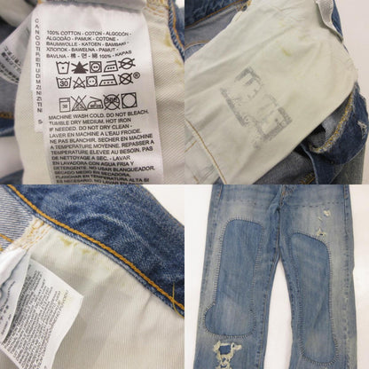 【中古】Levi's VintageClothing | リーバイスヴィンテージクロージング 501XX 1947年復刻 デニムパンツ 47501-0197 リペア加工 ライトブルー
