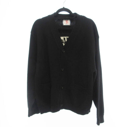 【中古】SON OF THE CHEESE | サノバチーズ I AM ALLERGIC TO PEOPLE カーディガン SC2410-KN01 ブラック サイズ：L