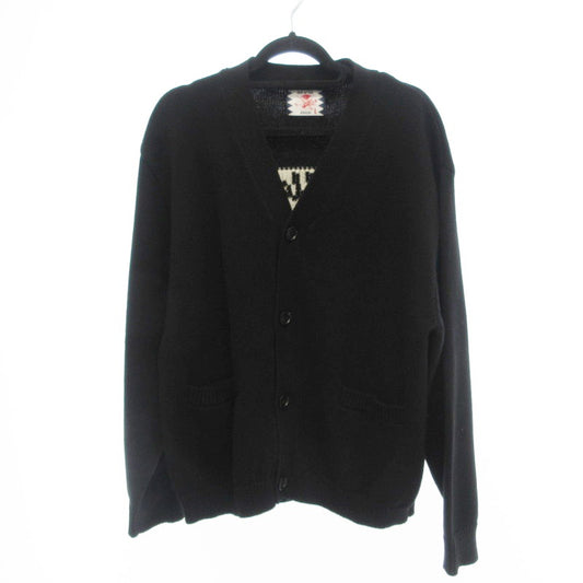 【中古】SON OF THE CHEESE | サノバチーズ I AM ALLERGIC TO PEOPLE カーディガン SC2410-KN01 ブラック サイズ：L