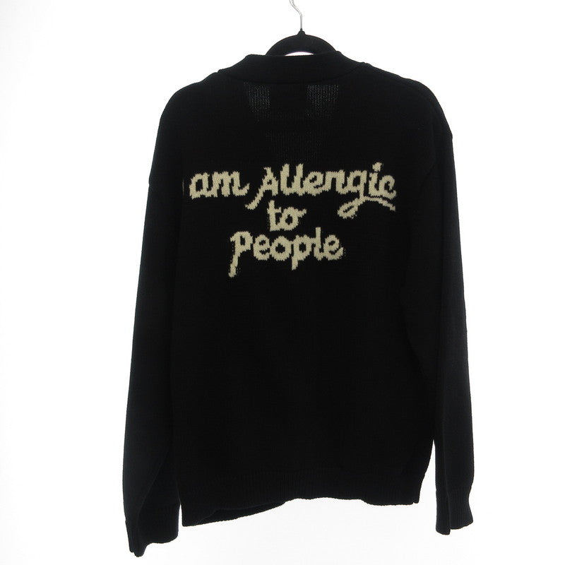 【中古】SON OF THE CHEESE | サノバチーズ I AM ALLERGIC TO PEOPLE カーディガン SC2410-KN01 ブラック サイズ：L