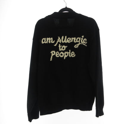 【中古】SON OF THE CHEESE | サノバチーズ I AM ALLERGIC TO PEOPLE カーディガン SC2410-KN01 ブラック サイズ：L