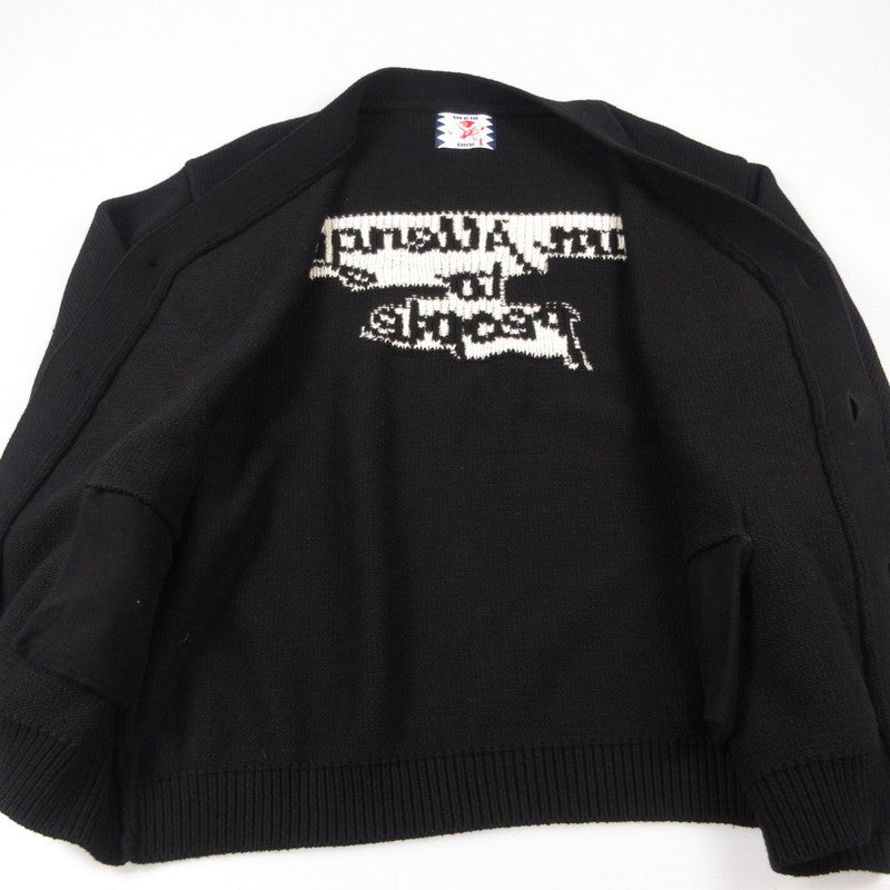 【中古】SON OF THE CHEESE | サノバチーズ I AM ALLERGIC TO PEOPLE カーディガン SC2410-KN01 ブラック サイズ：L