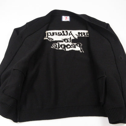 【中古】SON OF THE CHEESE | サノバチーズ I AM ALLERGIC TO PEOPLE カーディガン SC2410-KN01 ブラック サイズ：L