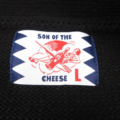 【中古】SON OF THE CHEESE | サノバチーズ I AM ALLERGIC TO PEOPLE カーディガン SC2410-KN01 ブラック サイズ：L