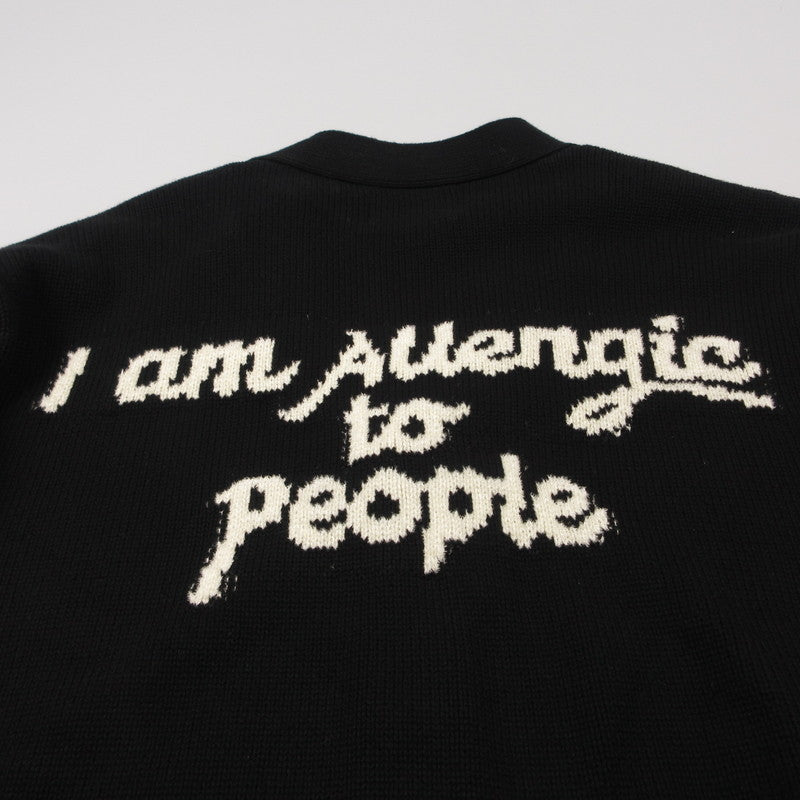 【中古】SON OF THE CHEESE | サノバチーズ I AM ALLERGIC TO PEOPLE カーディガン SC2410-KN01 ブラック サイズ：L