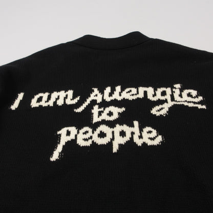 【中古】SON OF THE CHEESE | サノバチーズ I AM ALLERGIC TO PEOPLE カーディガン SC2410-KN01 ブラック サイズ：L