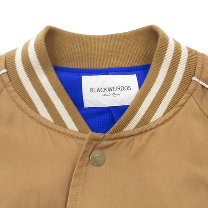 【中古】BlackWeirdos | ブラックウィドーブラックウィドゥ Stadium Satin Jacket スーベニアジャケット 22SS-JK01 ブラウン サイズ：XL