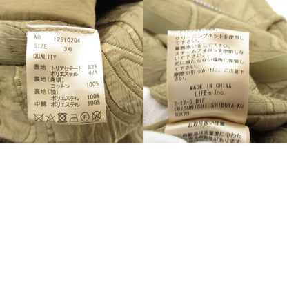 【中古】TODAYFUL | トゥデイフル JACQUARD PIPING BLOUSON その他アウター 12510204 カーキ サイズ：36
