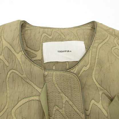 【中古】TODAYFUL | トゥデイフル JACQUARD PIPING BLOUSON その他アウター 12510204 カーキ サイズ：36