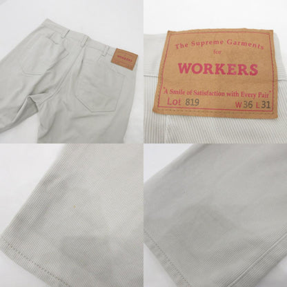 【中古】WORKERS | ワーカーズ Pique Pants パンツ LOT819 アイボリー