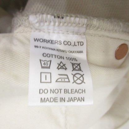 【中古】WORKERS | ワーカーズ Pique Pants パンツ LOT819 アイボリー