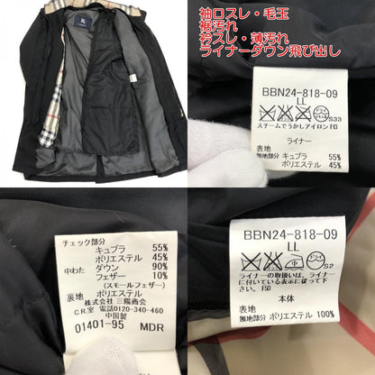 【中古】BURBERRY LONDON | バーバリーロンドン ダウンジャケット BBN24-818-09 ブラック