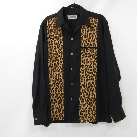 【中古】WACKOMARIA | ワコマリア 50'S SHIRT(TYPE-3) 半袖シャツ 18FW-WMS-OC06 ブラック サイズ：L