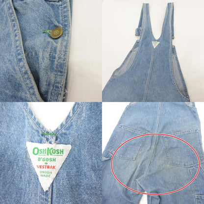 【中古】OSHKOSH | オシュコシュ オーバーオール B’GOSH ライトブルー