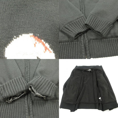 【中古】schott | ショット Skull ZIP BOA SWEATER ブルゾン 3124034 ブラック