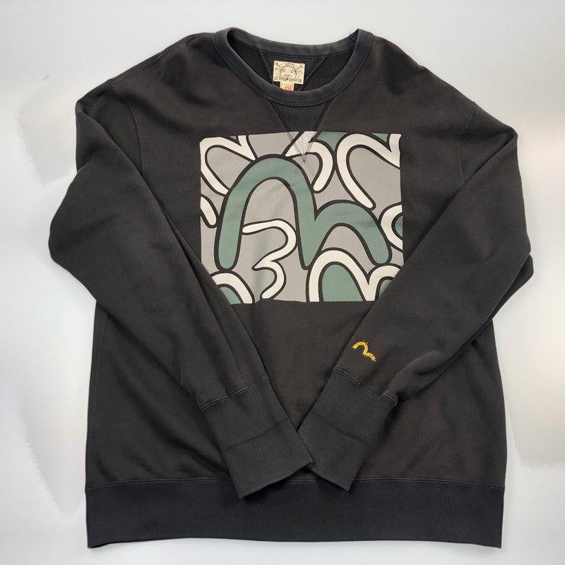 【中古】EVISU | エヴィス スウェット ブラック サイズ：48
