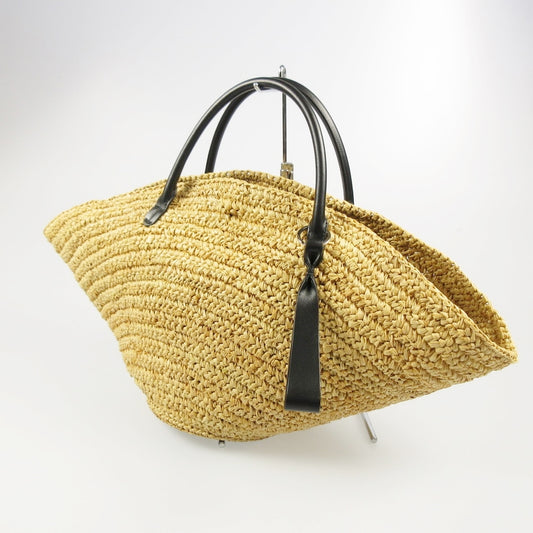 【中古】JIL SANDER | ジルサンダー ソンブレロラフィアトート その他バッグ ブラウン