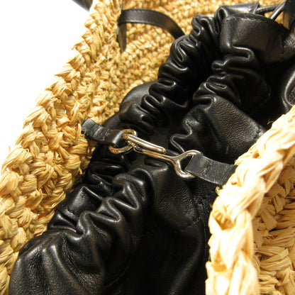 【中古】JIL SANDER | ジルサンダー ソンブレロラフィアトート その他バッグ ブラウン